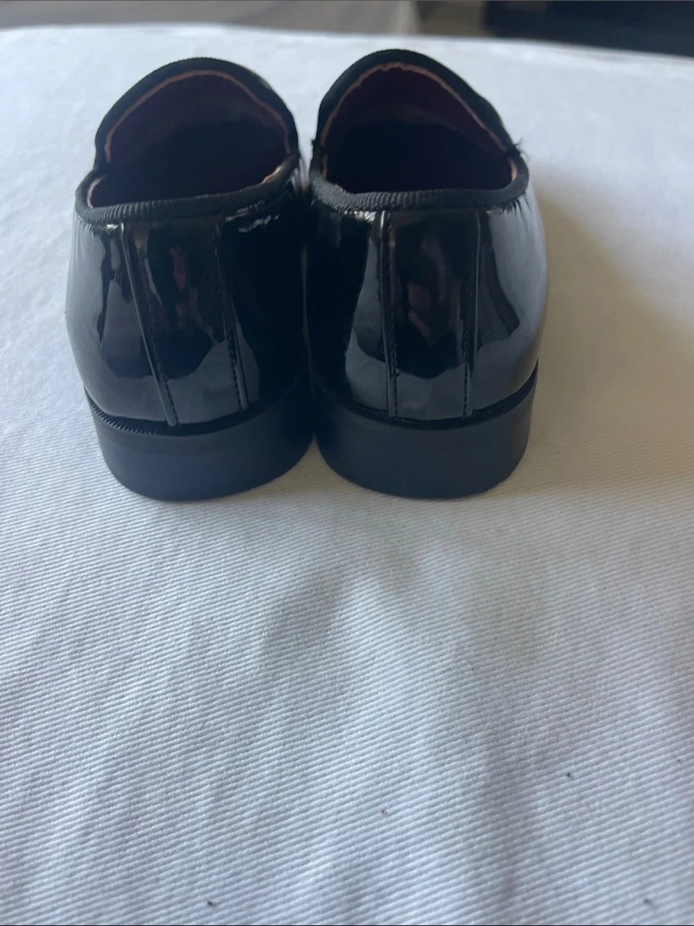 NEW SANTINO KIDS Size 11 Black Patent Slip-On Loafers
